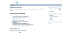 Desktop Screenshot of dspace.kauko.lt