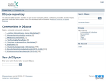 Tablet Screenshot of dspace.kauko.lt